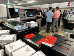 The BQ-500 makes perfect bound books from Hunkeler