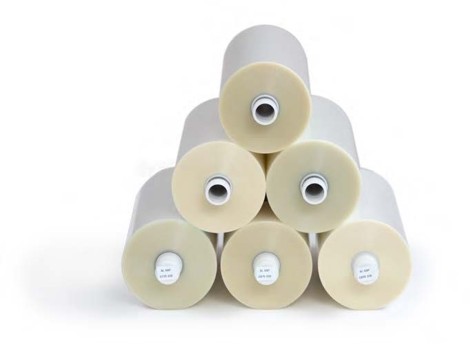 stack of laminate rolls