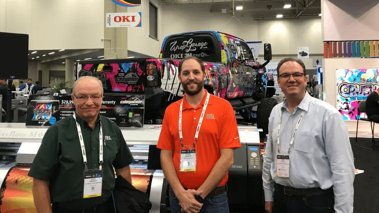 Doug, Steve, and Mark at Printing United in 2021