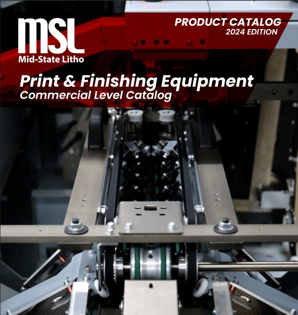 MSL 2024 Print & Finishing Equipment Commercial Level Catalog Cover page