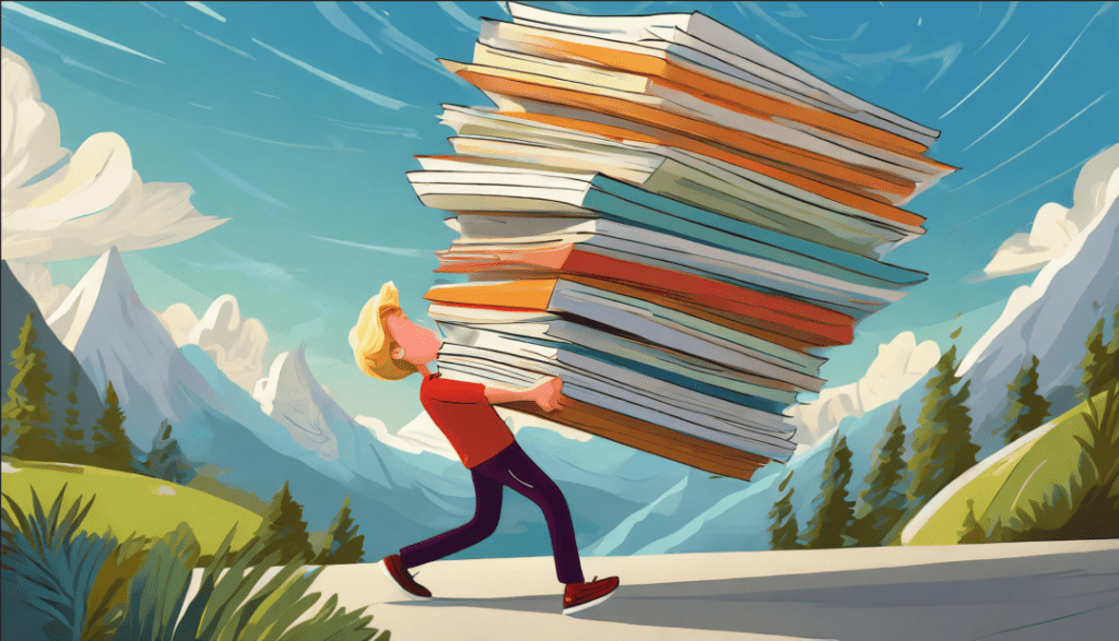 Tips for paper handling graphic concept