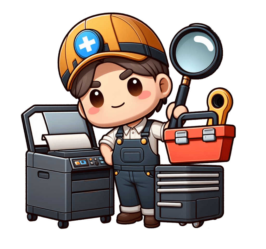 Repair technician toon
