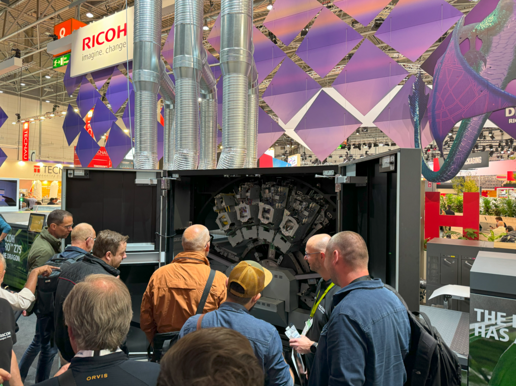 Ricoh machinery at DRUPA 2024